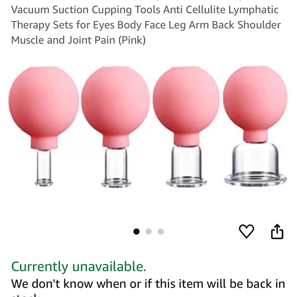 Pink Cupping Therapy Set